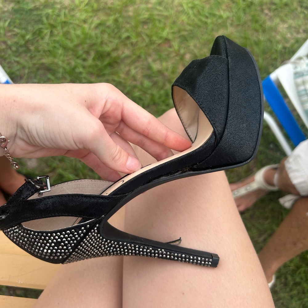 Elegant Black Platform Heels